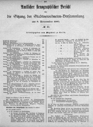 No. 30, 8. November 1900
