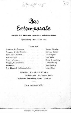 Das Extemporale