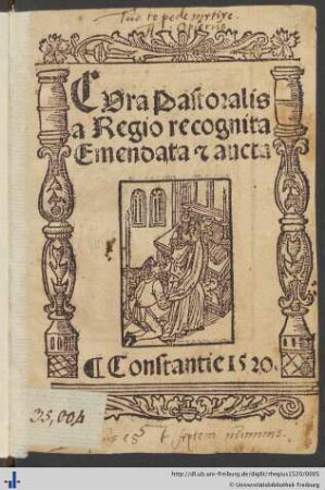 Cura Pastoralis a Regio recognita Emendata et aucta