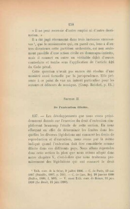 Section II. De l'exécution illicite