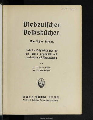 Die deutschen Volksbücher