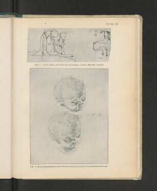 Tafel III Abb. 3. Dürer, Skizze zum Putto der Melancholie, London, Britisches Museum