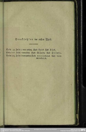 Druckfehler im ersten Theil