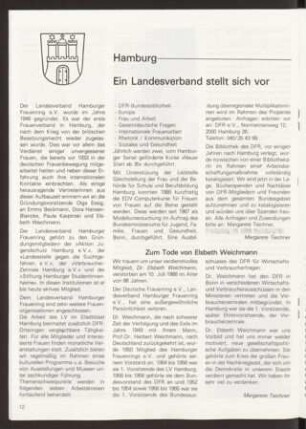 "Hamburg - ein Landesverband stellt sich vor"