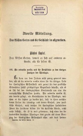 Das Wissen Gottes nach der Lehre des heiligen Thomas von Aquin. 2