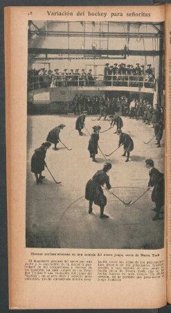 Variación del hockey para señoritas - [Fotografía]