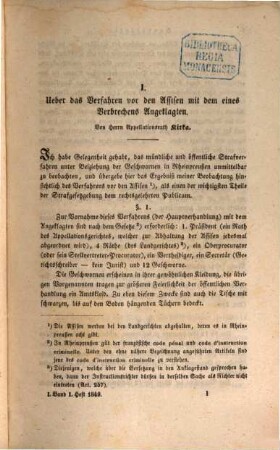 Österreichische Zeitschrift für Rechts- und Staatswissenschaft. 1849,1