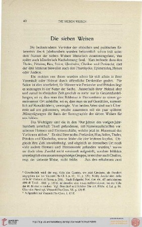 Die sieben Weisen