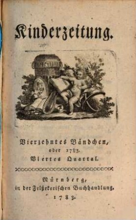 Kinderzeitung. 14. 1783