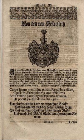 Von den von Zesterfleth.