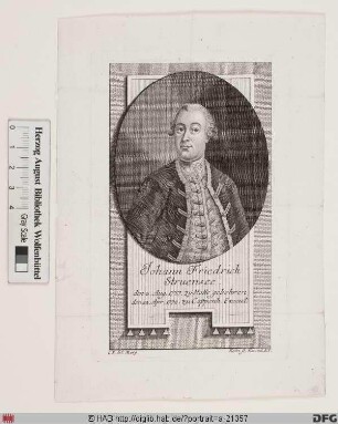Bildnis Johann Friedrich Struensee (1771 Graf)