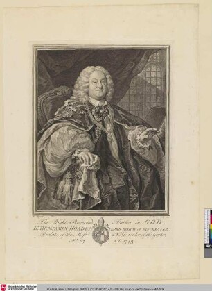 Dr. Benjamin Hoadly, Lord Bishop of Winchester [Bischof von Winchester]
