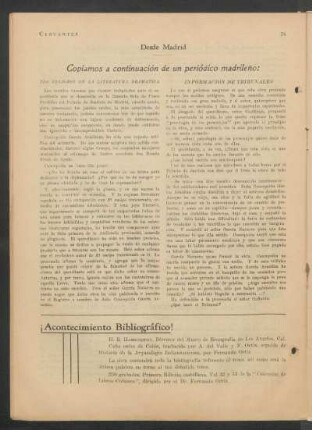 Los peligros de la literatura dramática