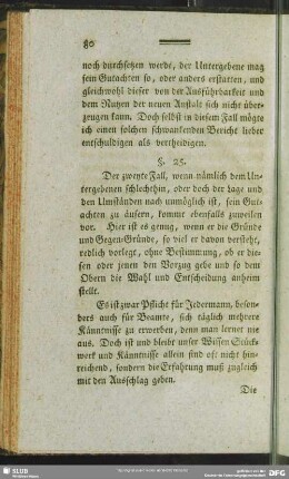 §. 25. [Non omnia possumus omnes]