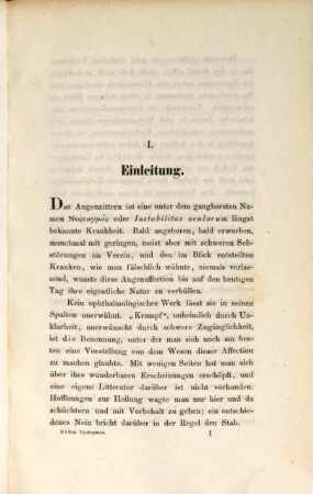Der Nystagmus und dessen Heilung : eine Monographie