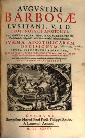 Summa apostolicarum decisionum extra jus commune vagantium