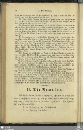 II. Die Armatur