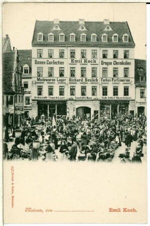 Meißen. Geschäftshaus Emil Koch, Kleinmarkt