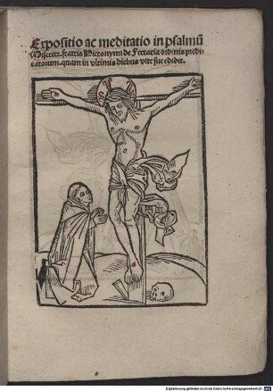 Expositio ac meditatio in psalmum ‘Miserere mei deus’