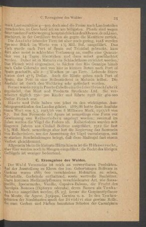 C. Erzeugnisse des Waldes.