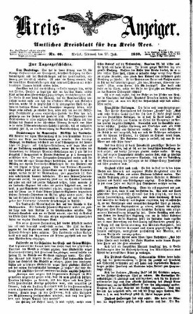 Kreisanzeiger. 1858-1865