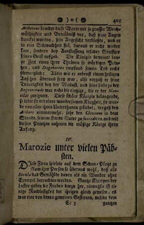 IV. Marozie unter vielen Päbsten.