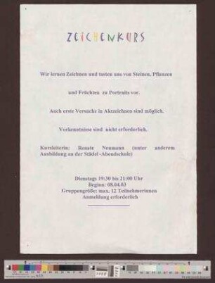 Zeichenkurs