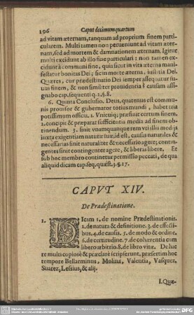Caput XIV. De Praedestinatione