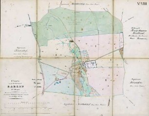 N° VIII; Charte von der Dorffeldmark Barlin, D. A. Dargun