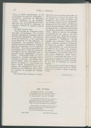 ¡Sin patria! [Poesía]