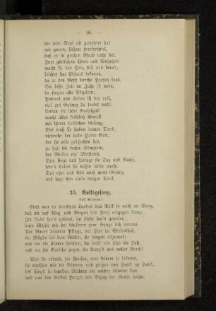 35. Volksgesang.