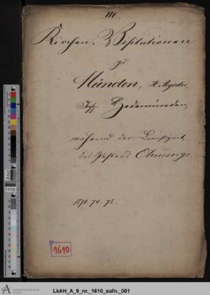 Münden (St. Aegidien): Visitationsakten