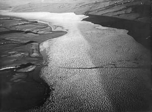 Über der Taimyr-Halbinsel : Sicht auf den neuen See, westlich des Taimyr-Sees gelegen.