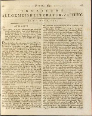 Num. 63. Den 14. März 1804