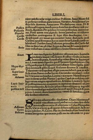 Francisci Marii Grapaldi De partibus aedium Dictionari[us] lo[n]ge lepidissimus nec min[us] fructuosus