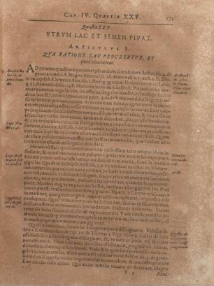 Quaestio XXV. Vtrvm Lac Et Semen Vivat.