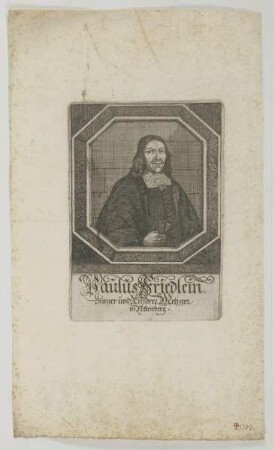 Bildnis des Paulus Friedlein