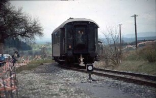 Unterjesingen Sonderzug Betriebsjubiläum Ammertalbahn Ganzstahlwagen Bauart 28 Ziegenkopf
