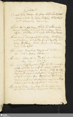 Extract Wie die Steuern von Einer Löbl. Landschafft dieser Lande von Jahren zu Jahren bewilliget und abgegeben worden.