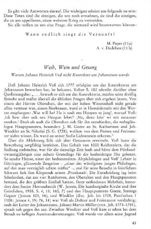 Weib, Wein und Gesang