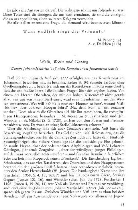 Weib, Wein und Gesang