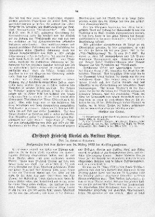Christoph Friedrich Nicolai als Berliner Bürger