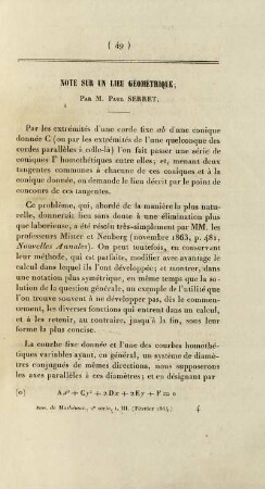 Note sur un lieu géométrique.