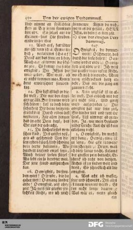 Von der ewigen Verdammniß.