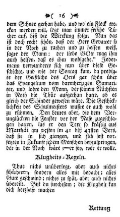 Klugheits-Regeln