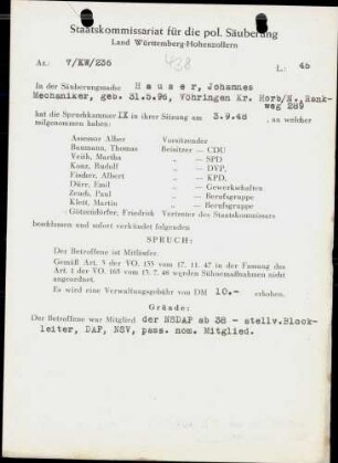 Hauser, Johannes