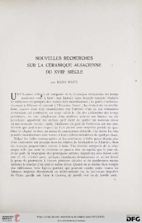 4: Nouvelles recherches sur la céramique Alsaciene du XVIIIe siècle