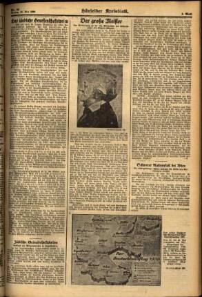 Zweite Ausgabe vom Freitag, den 20. Mai 1938.