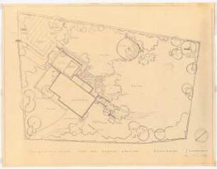 Garten Krutina, Badenweiler: Lageplan mit Gartenplan 1:100