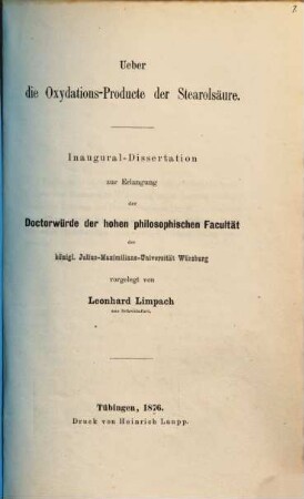 Ueber die Oxydations-Producte der Stearolsäure